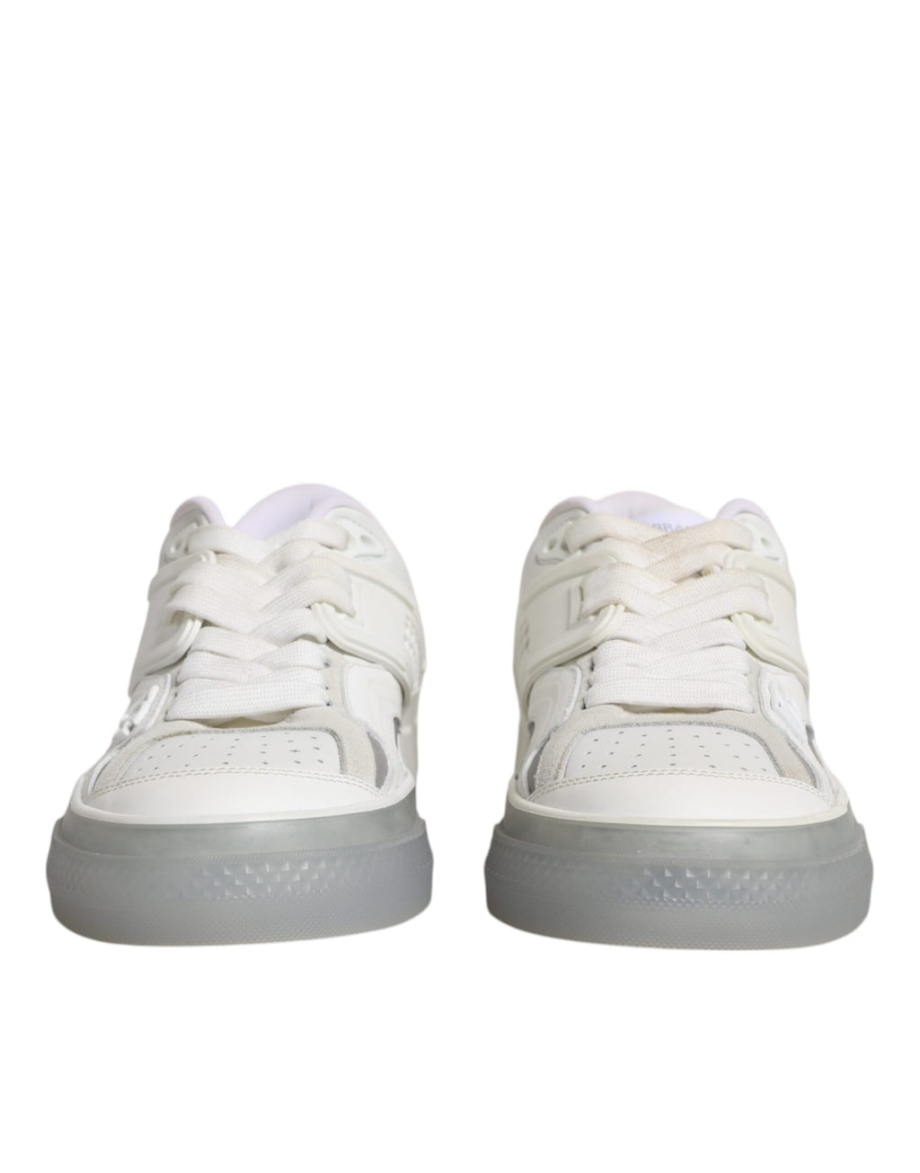 Chaussures sneakers blanches Dolce & Gabbana DG Logo CUSTOM 2.Zero avec design moderne et logo distinctif.