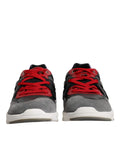Chaussures sneakers basses en cuir et daim multicolores Dolce & Gabbana, style moderne et élégant pour homme.