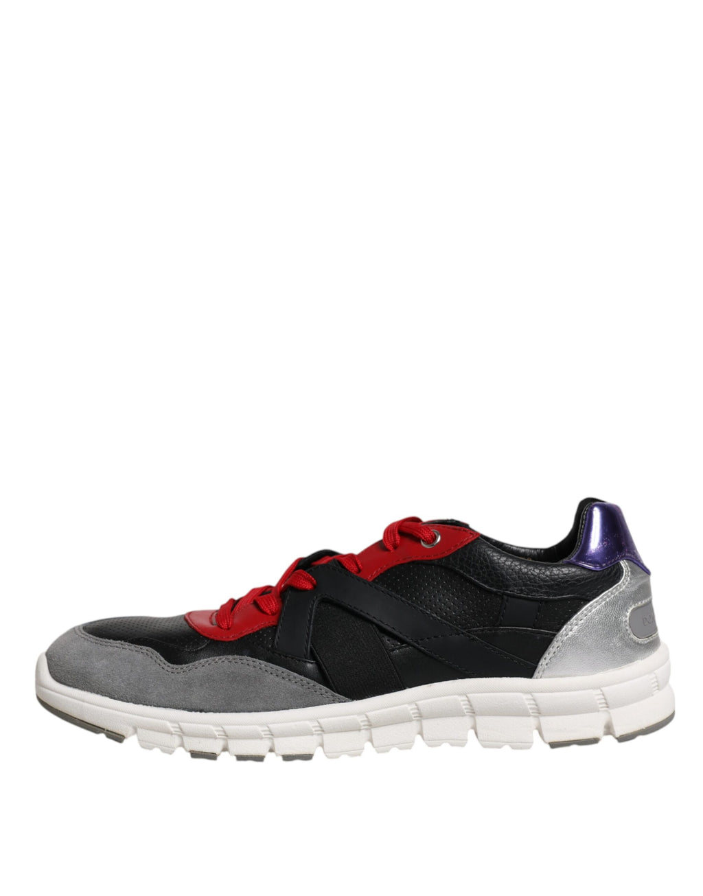 Sneakers basses en cuir et daim multicolores de Dolce & Gabbana, chaussures élégantes pour homme, vue de face