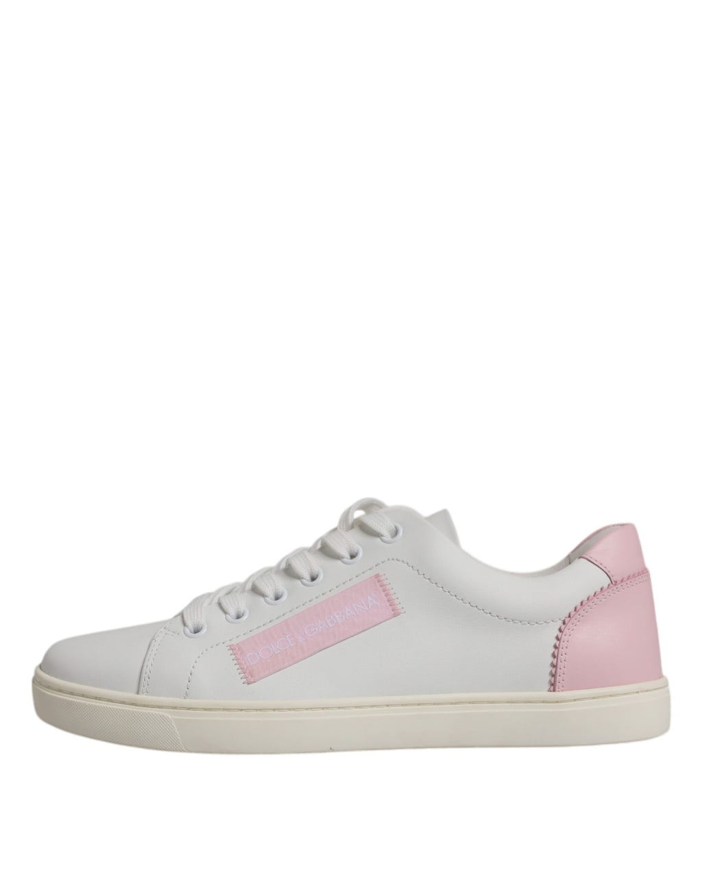 Chaussures sneakers Dolce & Gabbana en cuir de veau blanc, style classique et élégant pour homme.
