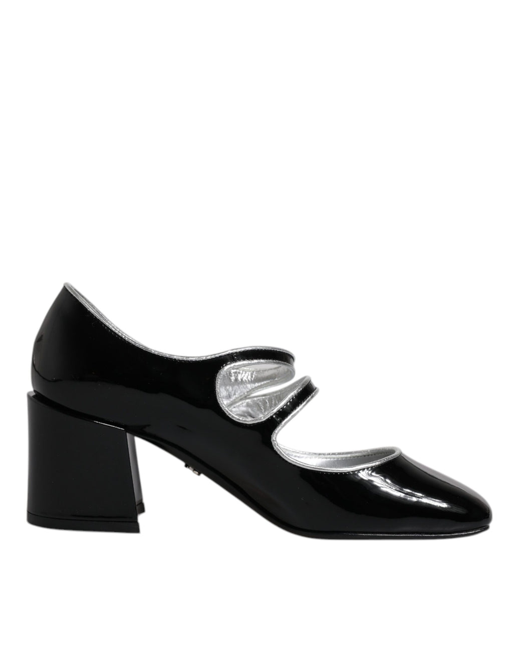 Chaussures à talons Mary Jane en cuir verni noir Dolce & Gabbana avec cristaux, style élégant et sophistiqué.