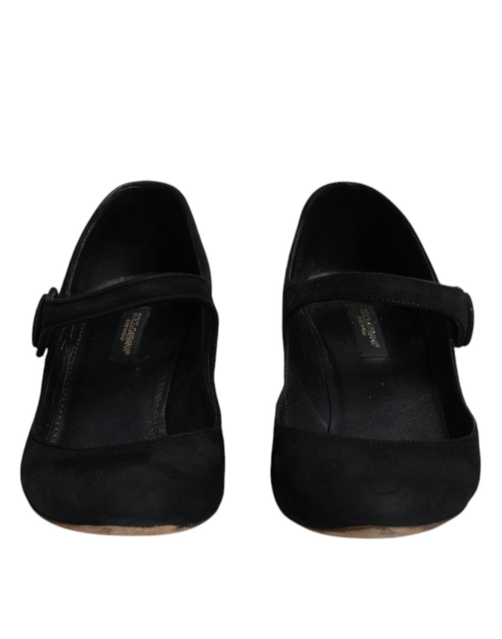 Chaussures à talons noirs Dolce & Gabbana KEIRA en suède et cuir, élégantes chaussures à talons pour femmes