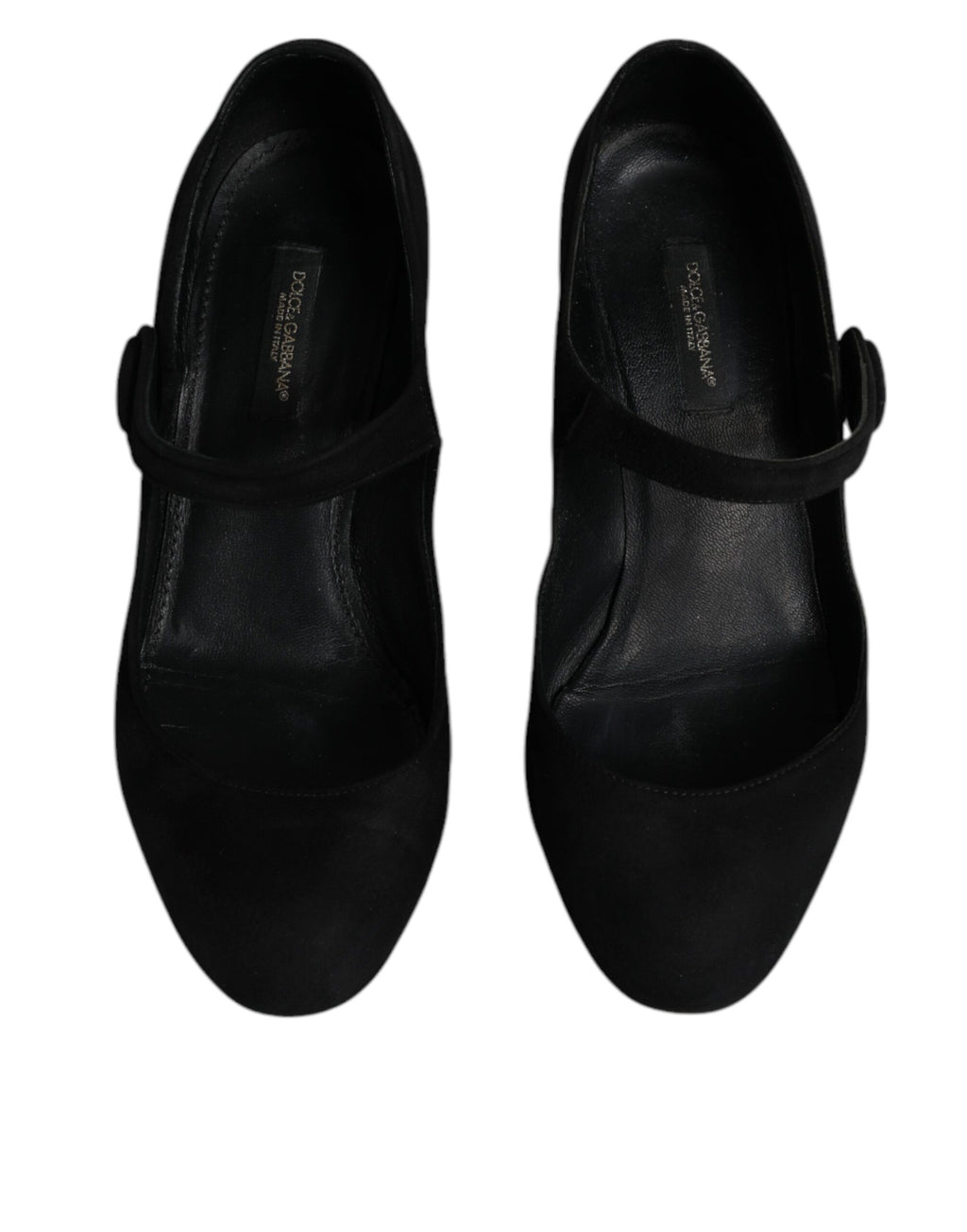 Escarpins noirs en daim et cuir Dolce & Gabbana KEIRA, chaussures à talons élégantes et sophistiquées.