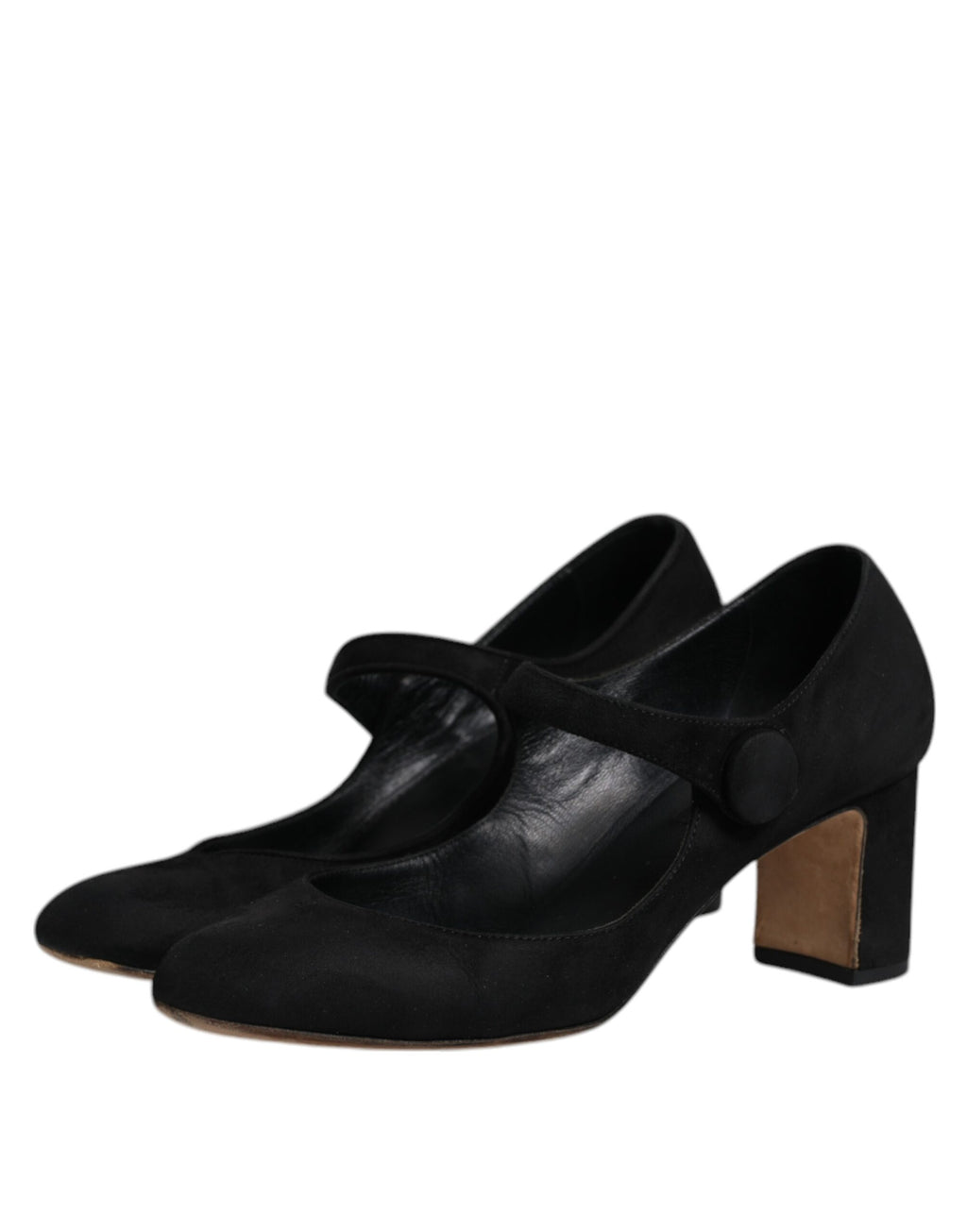 Chaussures à talons noires en daim en cuir Dolce & Gabbana KEIRA, escarpins élégants et sophistiqués.