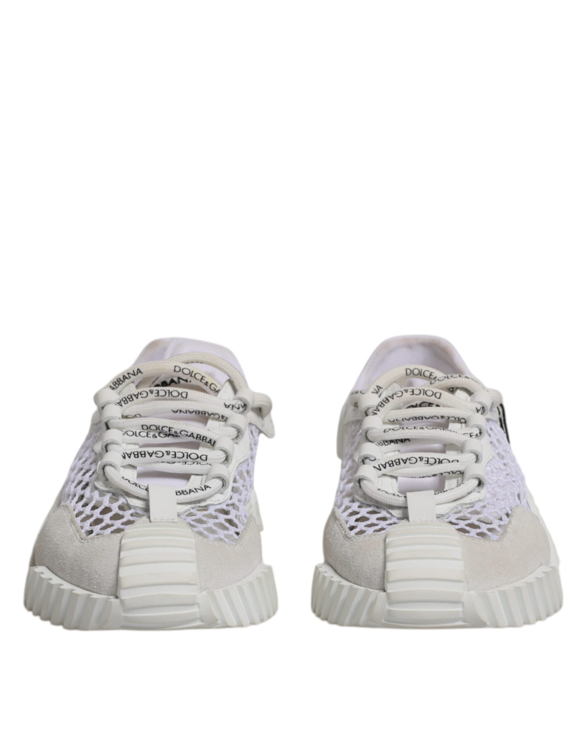 Chaussures de sport basses en mesh blanc Dolce & Gabbana NS1, sneakers légers et confortables pour le sport et la marche