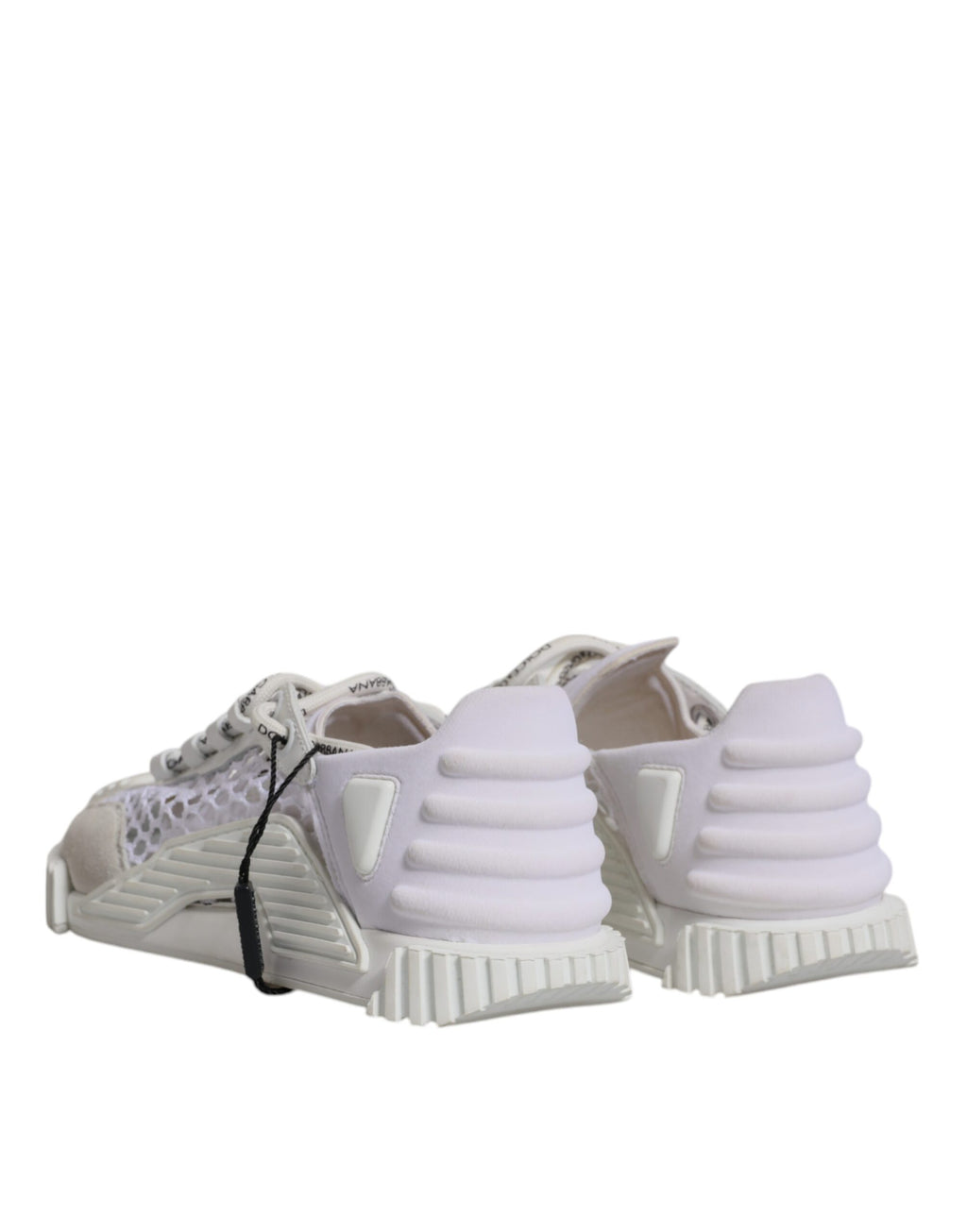 Chaussures de sport basses en mesh blanc Dolce & Gabbana NS1, sneakers de sport élégants pour homme.