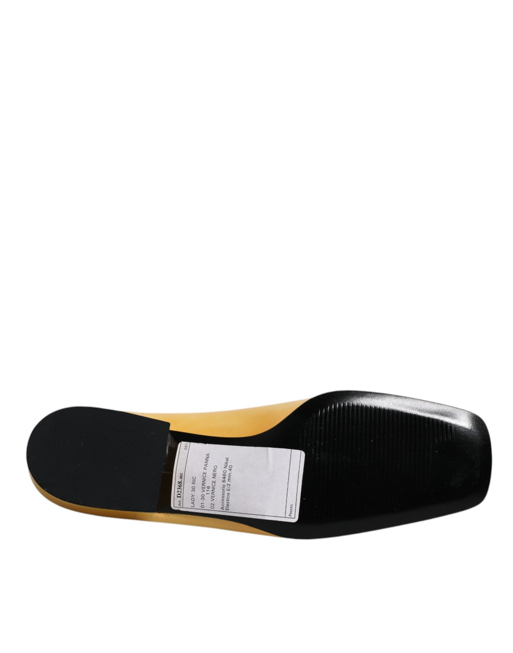 Mocassins slip-on en cuir jaune avec plaque logo Dolce & Gabbana, chaussures élégantes pour femmes.