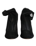 Bottes en nylon noir de style chaussette Dolce & Gabbana, chaussures élégantes et modernes.