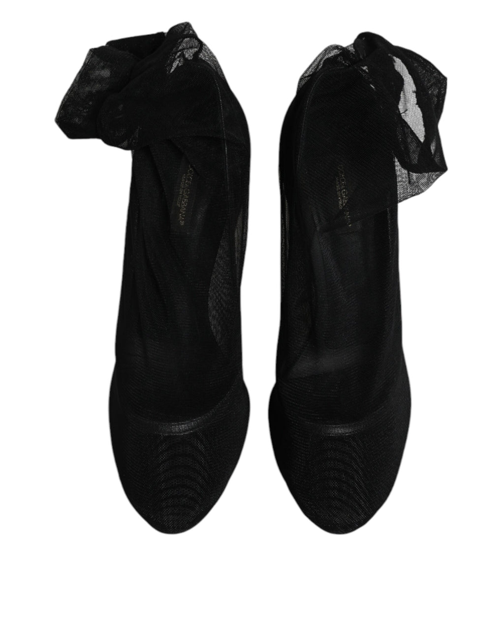 Bottines en nylon noir de style chaussette Dolce & Gabbana avec semelle robuste et design moderne.
