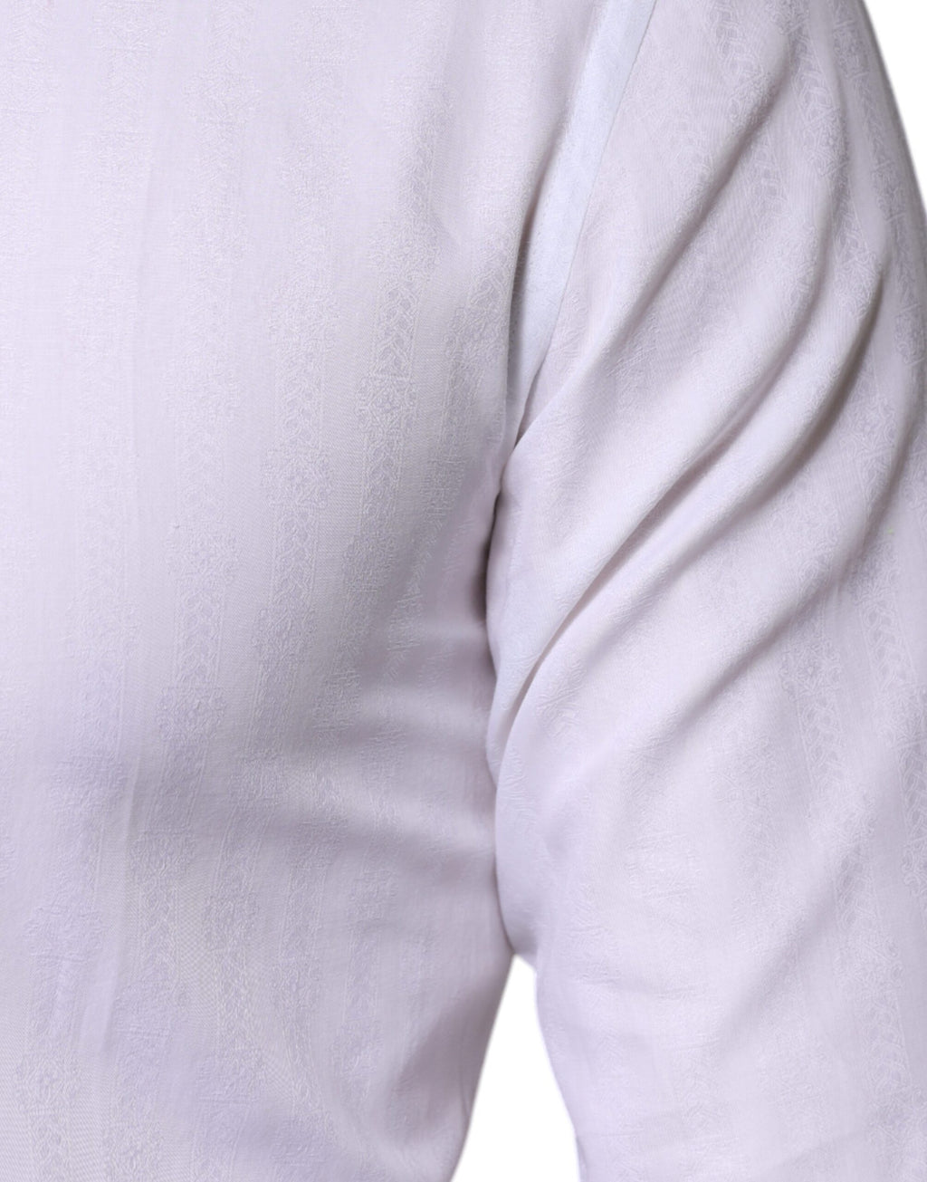 Chemise formelle blanche en coton Dolce & Gabbana pour homme, élégante avec détails dorés, parfaite pour occasions sophistiquées.