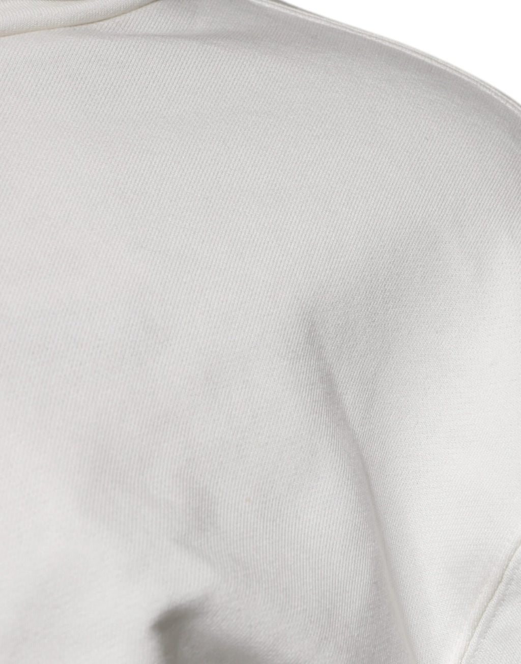 Sweat à capuche blanc Dolce & Gabbana pour homme avec logo visible, pull à manches longues et style décontracté.