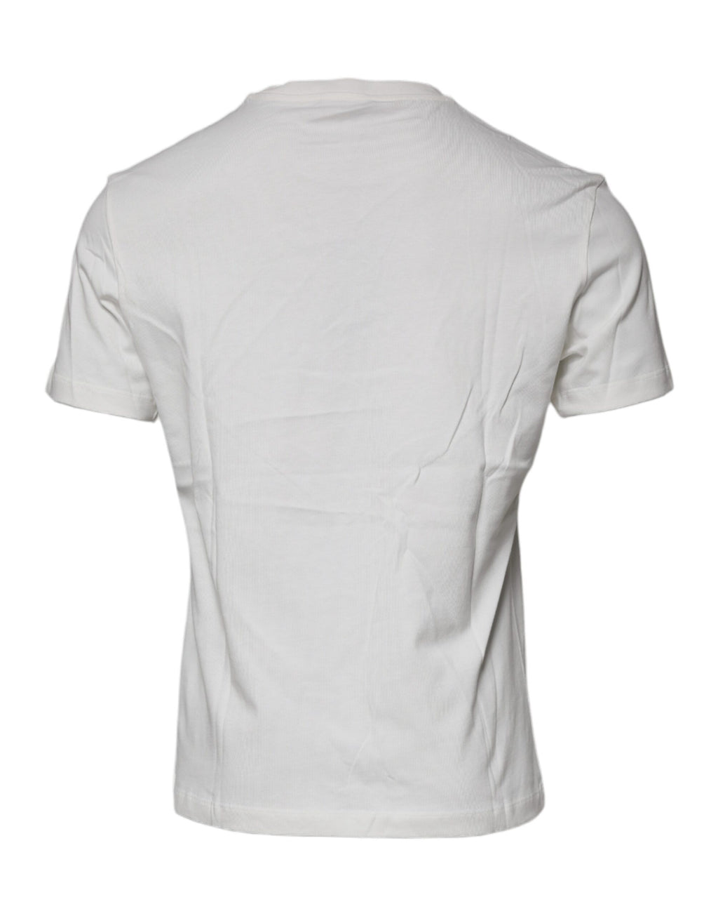 T-shirt blanc en coton Versace avec motif Medusa, col rond, style décontracté et élégant.