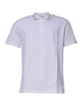 Polo pour homme Versace blanc en viscose à col, manches courtes, style élégant et confortable.
