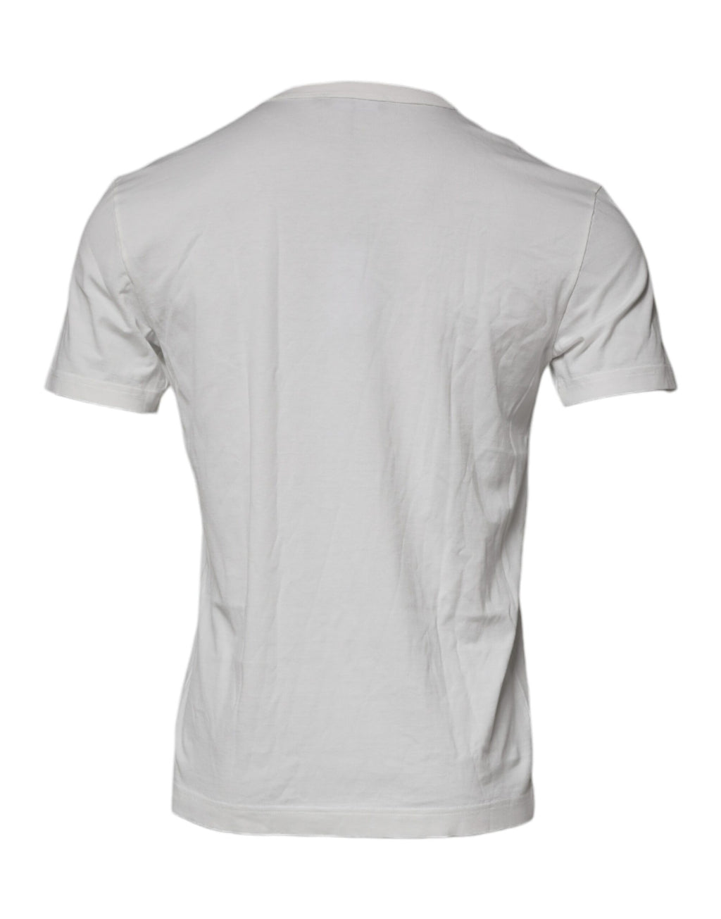 T-shirt blanche Dolce & Gabbana Royals Heritage en coton avec logo et design élégant, vue de face.