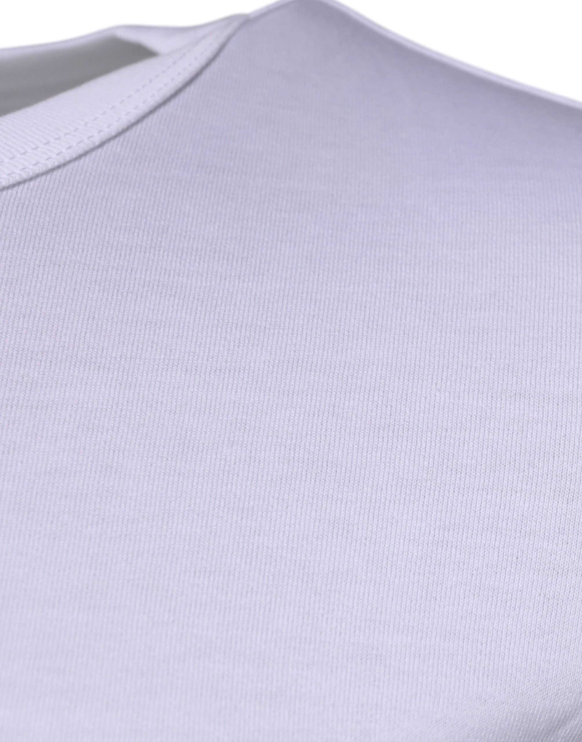 T-shirt blanc Dolce & Gabbana Panda King en coton à col rond, motif panda sur le devant, style décontracté et élégant.