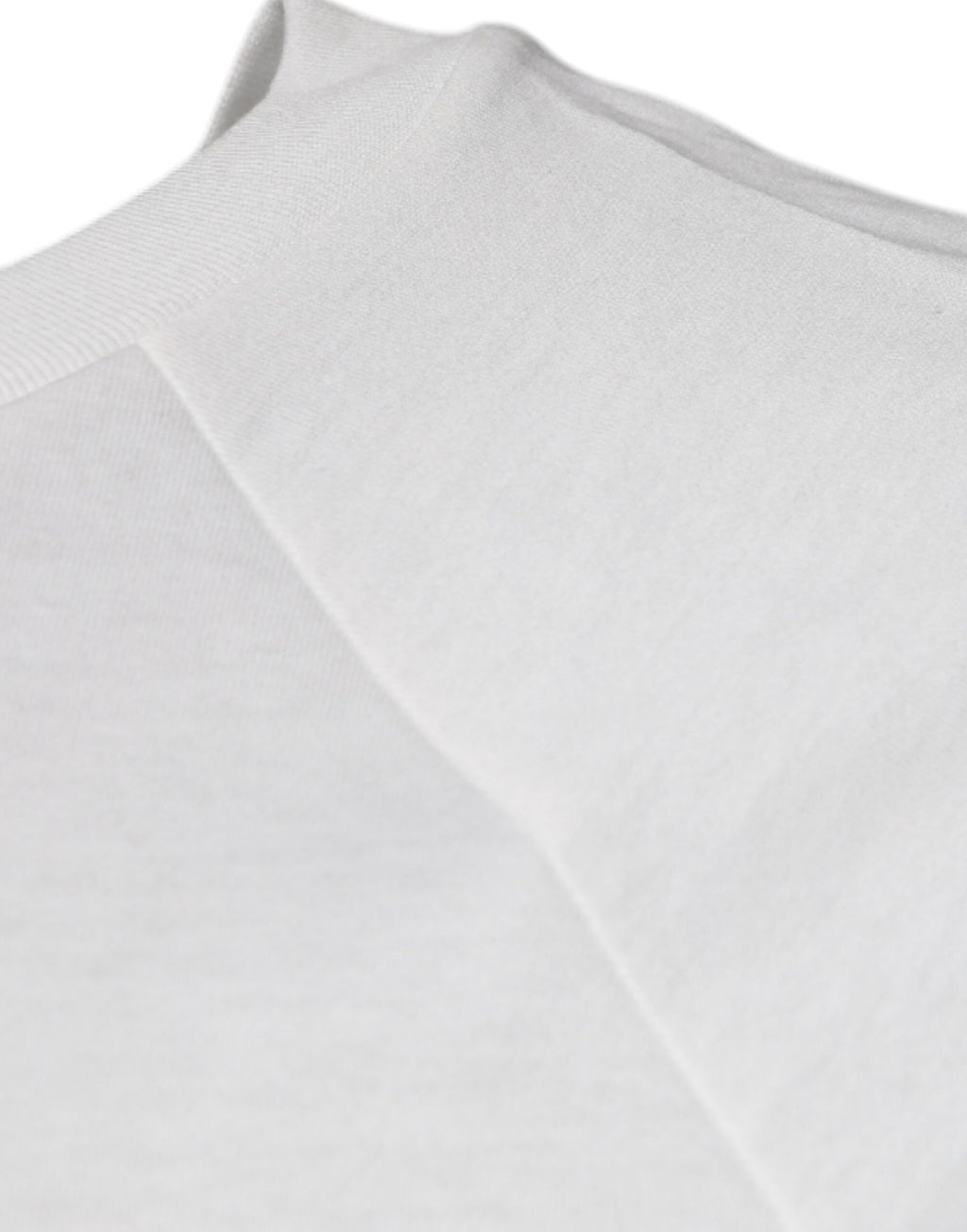 T-shirt blanc Dolce & Gabbana DG Sport à col rond et manches courtes, vue de face, en coton.
