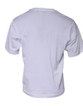 T-shirt blanc Dolce & Gabbana avec logo DG, col rond et manches courtes, vue de face.