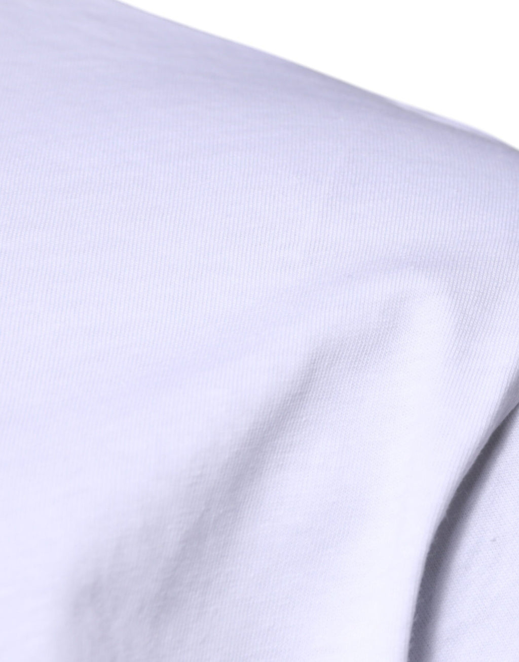 T-shirt blanc Dolce & Gabbana en coton avec logo DG, col ras du cou, vue de face.