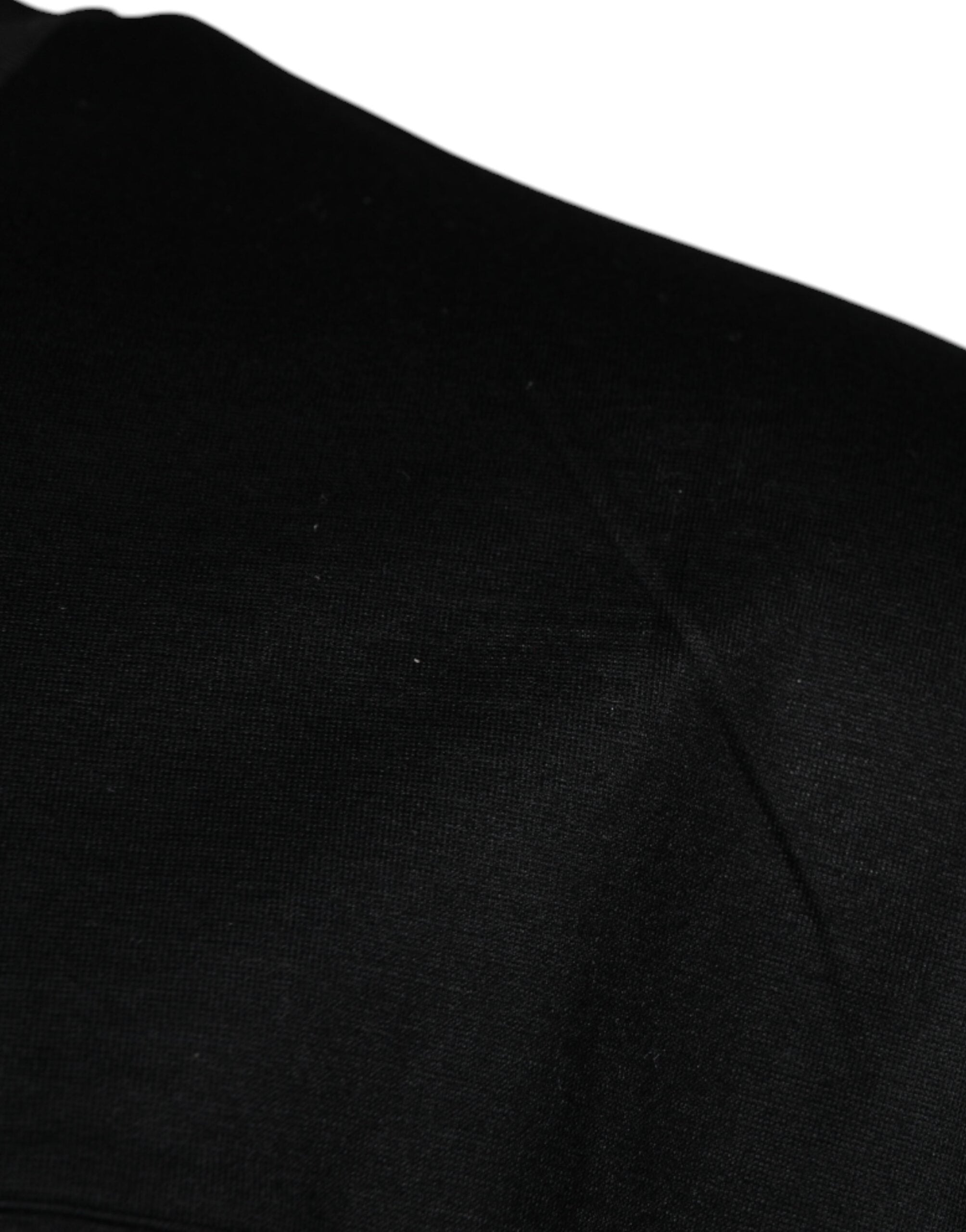 T-shirt noir à col rond à manches courtes de Dolce & Gabbana, style simple et élégant, en coton doux.