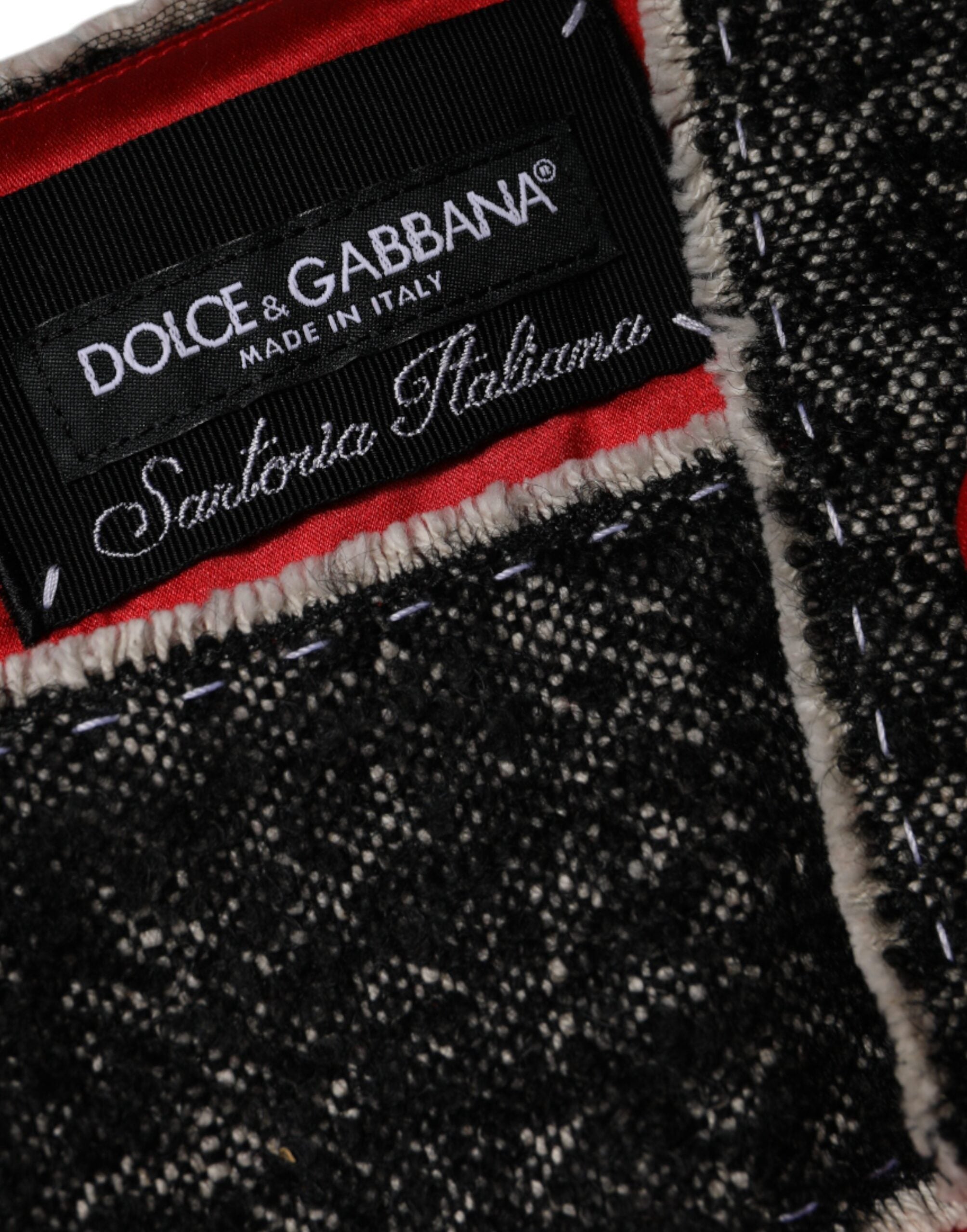 Robe courte sans manches en laine rouge Dolce & Gabbana, coupe évasée et style A-line.