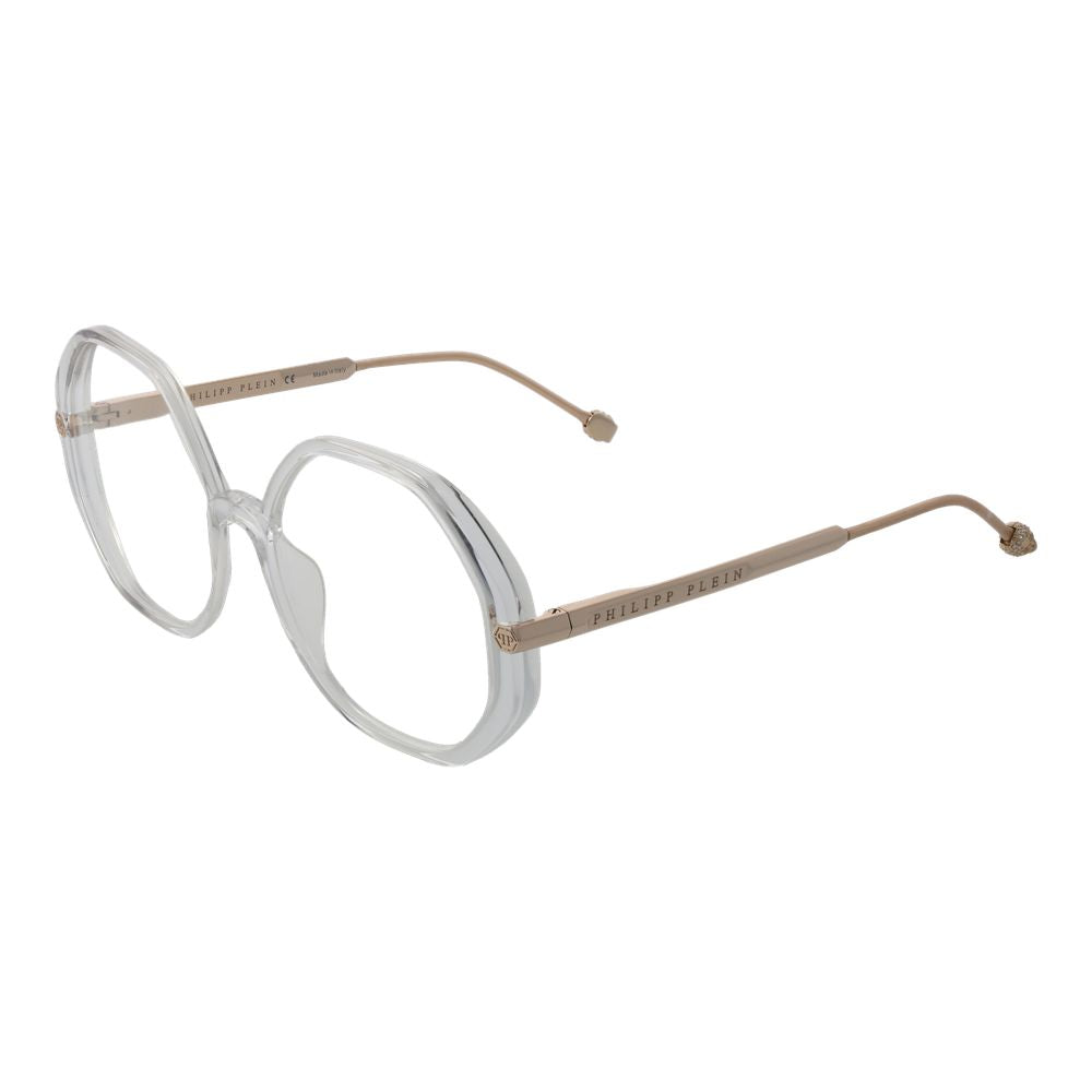 Lunettes transparentes en acétate de cellulose de la marque Philipp Plein, monture élégante et moderne.