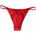 Maillot de bain bikini Dolce & Gabbana en nylon rouge avec taille élastique, pour plage et soleil.