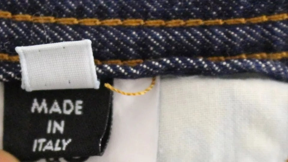 Shorts en jean en coton lavé Dolce & Gabbana Blue D&G, style décontracté avec détails en denim visible.