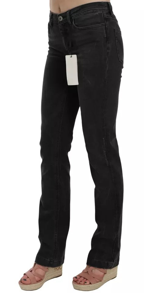 Jean slim noir en coton Dolce & Gabbana, pantalon élégant avec coupe ajustée et détails classiques visible sur l'image.
