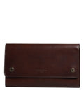 Sac bandoulière Dolce & Gabbana en cuir marron avec logo embossé, détails élégants et design sophistiqué.