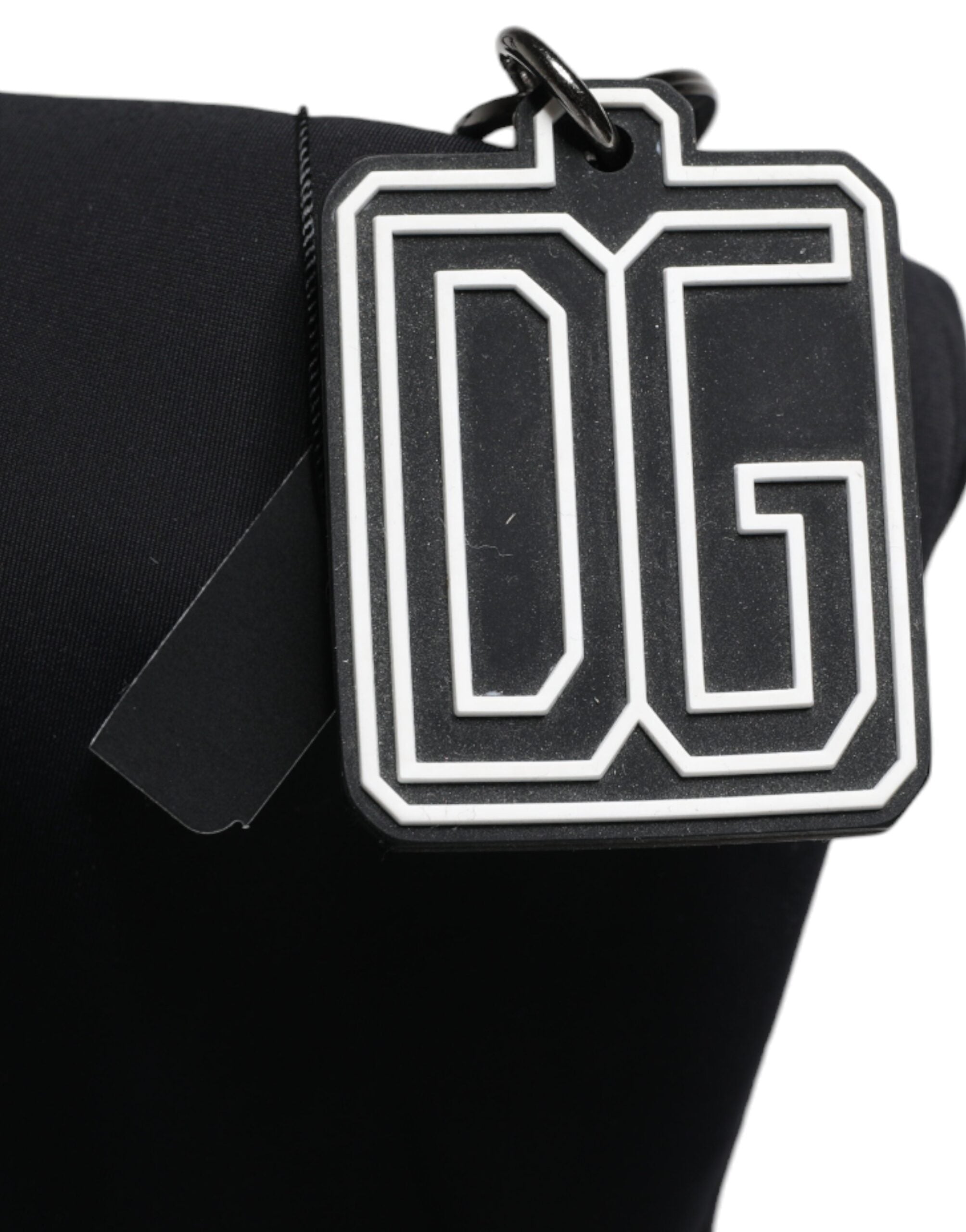 Sac à main tote noir en toile Dolce & Gabbana avec logo DG pour femmes, idéal pour shopping et sorties.