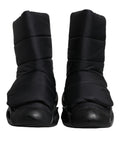 Chaussures Dolce & Gabbana baskets noires à enfiler avec motif ondulé matelassé, style élégant et moderne.