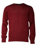 Pull à col rond en cachemire marron de Dolce & Gabbana, pull-over élégant en laine douce et confortable.