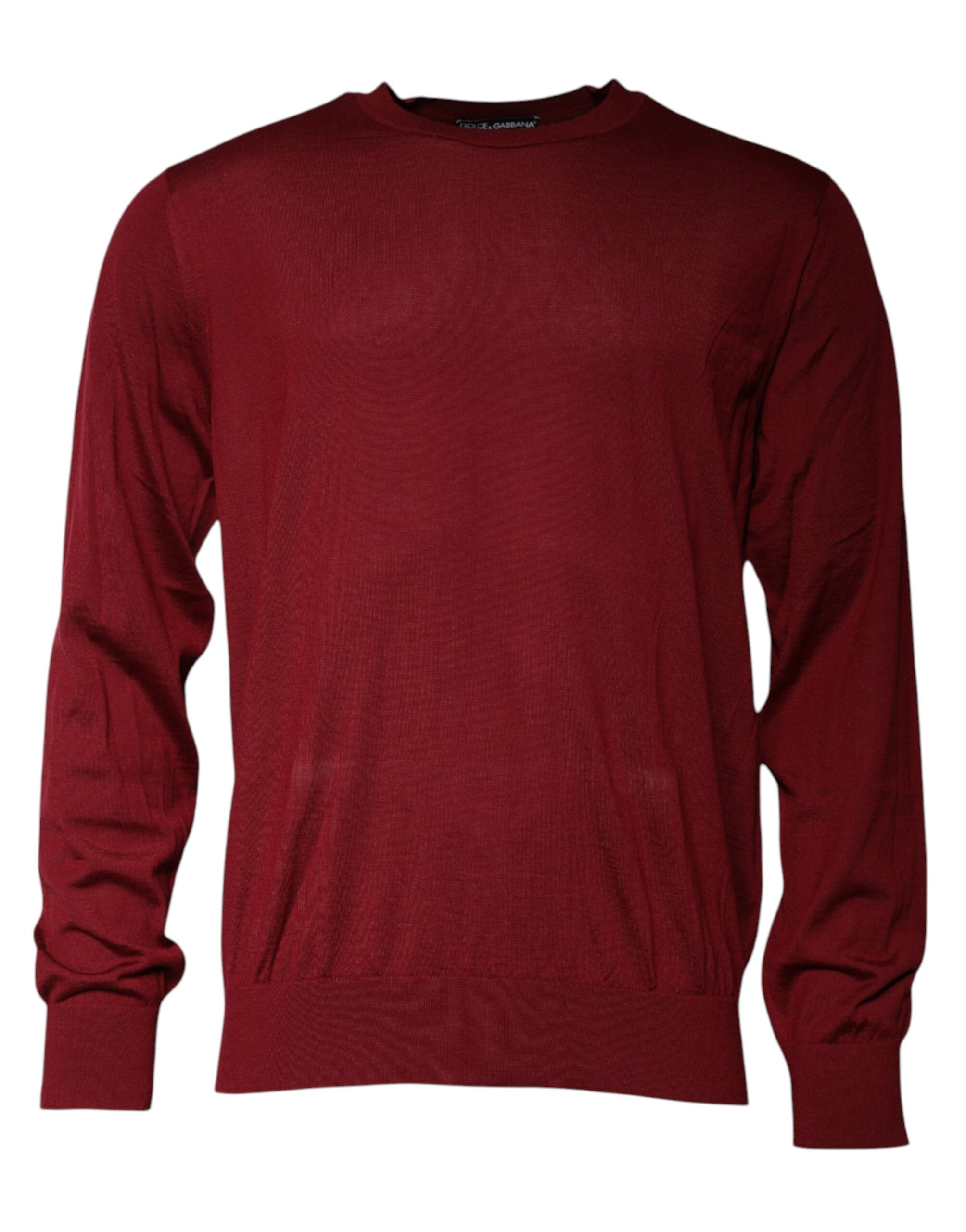 Pull à col rond en cachemire marron de Dolce & Gabbana, pull-over élégant en laine douce et confortable.