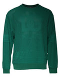 Pull en nylon vert avec logo Dolce & Gabbana, col rond, style décontracté et moderne.