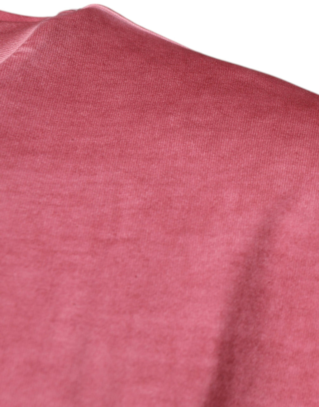 T-shirt en coton rose Dolce & Gabbana avec logo imprimé, col rond, vue de face.
