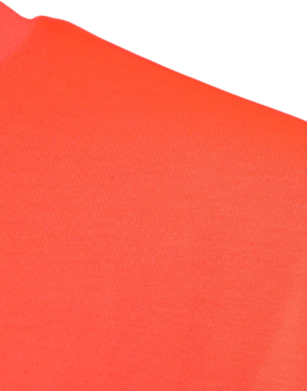 T-shirt en polyester Dolce & Gabbana avec logo orange, col ras du cou et design élégant.
