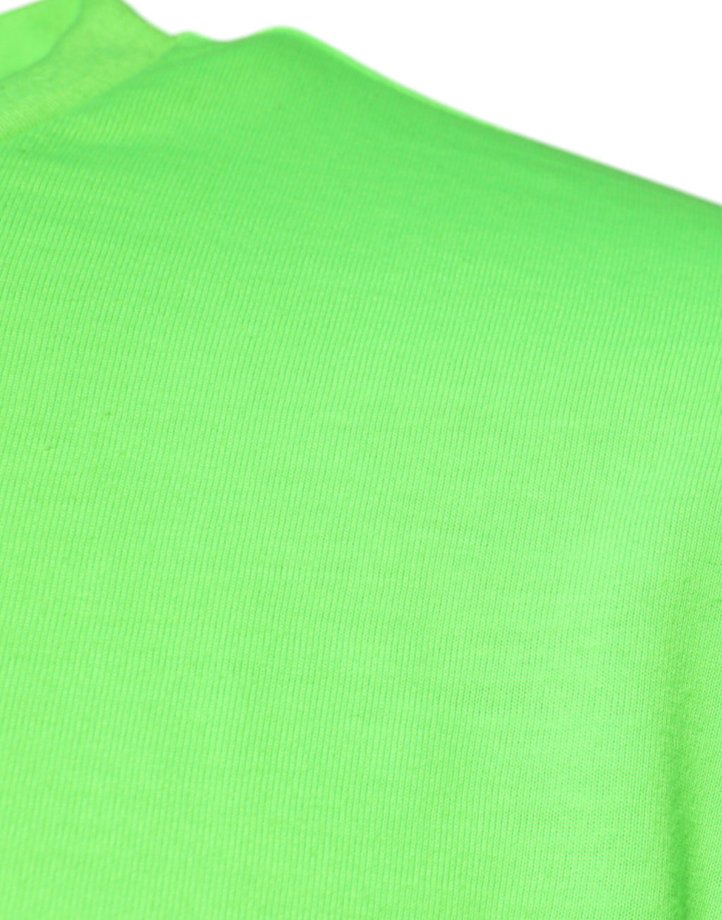 T-shirt en polyester vert avec logo Dolce & Gabbana à col rond, style décontracté et moderne.