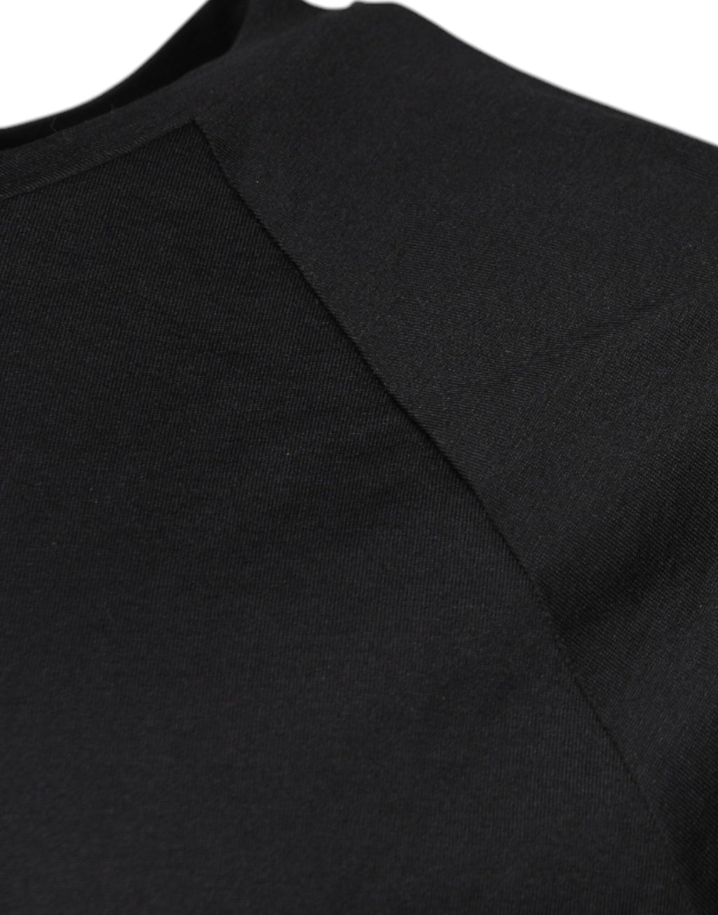 T-shirt en coton noir Dolce & Gabbana avec logo imprimé, col rond, vue de face.
