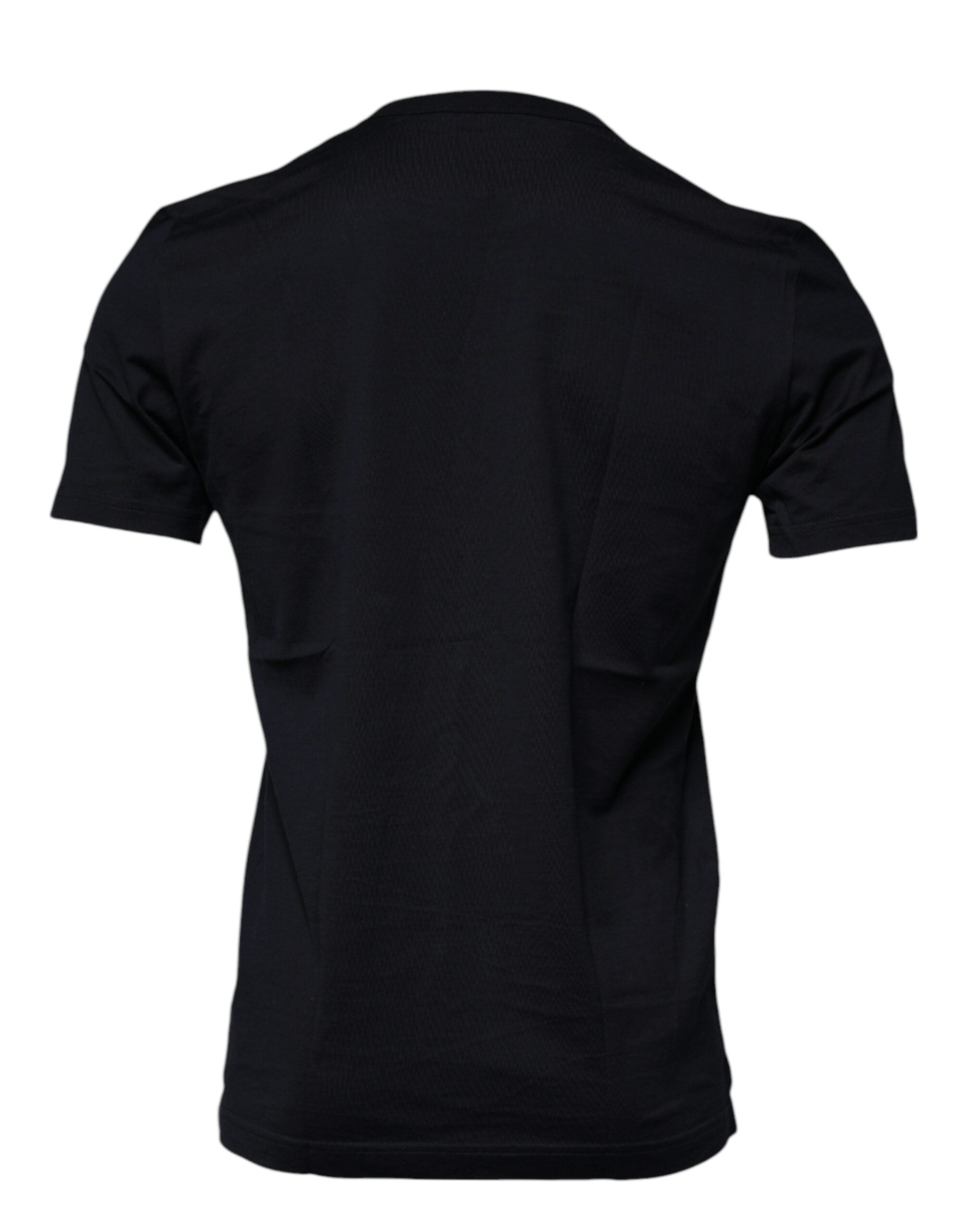 T-shirt à manches courtes Dolce & Gabbana en coton bleu avec imprimé d'ange, style décontracté et tendance.
