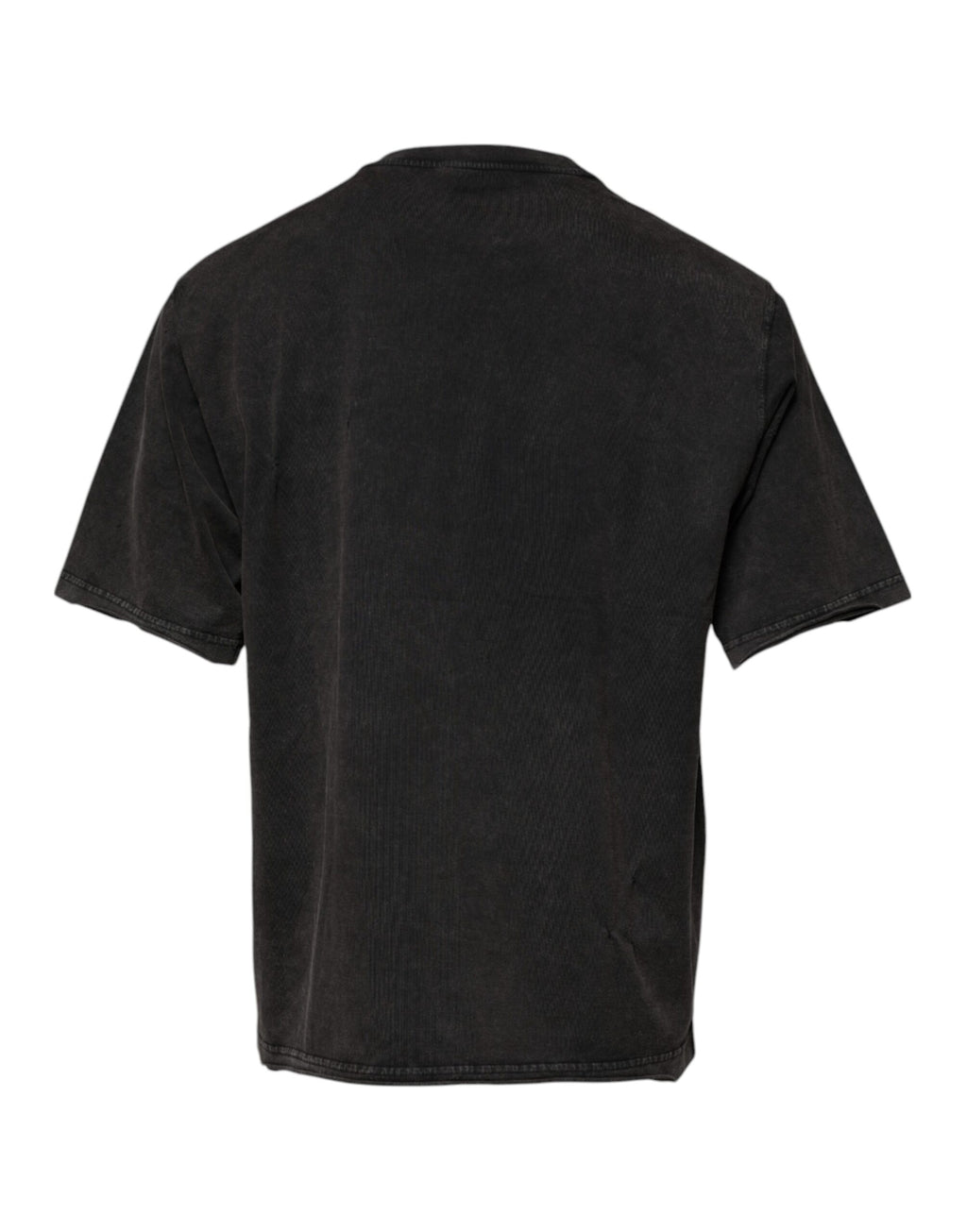 T-shirt en coton gris à imprimé léopard Dolce & Gabbana avec col rond, mode décontractée et élégante.