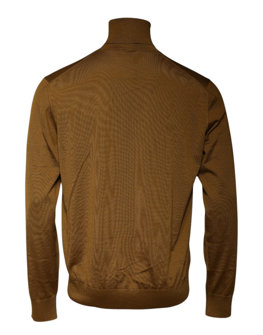 Pull-over en cachemire marron Dolce & Gabbana à col roulé, doux et élégant, parfait pour l'automne et l'hiver.