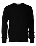 Pull-over en laine noir Dolce & Gabbana à logo, col rond, élégant et confortable, idéal pour un style sophistiqué.