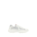 Prada Weiße Low-Top Sneakers aus Polyamid