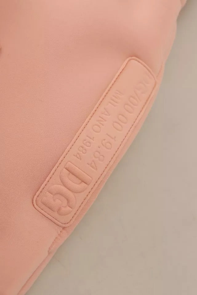 Pantalon de jogging en polyester rose Dolce & Gabbana, style décontracté et confortable pour femmes.