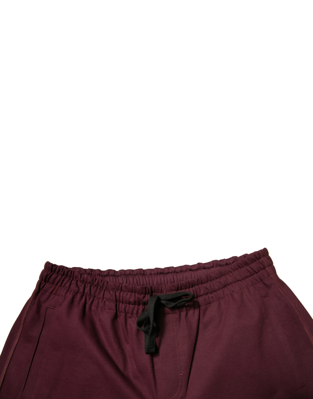 Shorts bermuda en coton marron foncé de Dolce & Gabbana, taille moyenne, style décontracté et élégant.