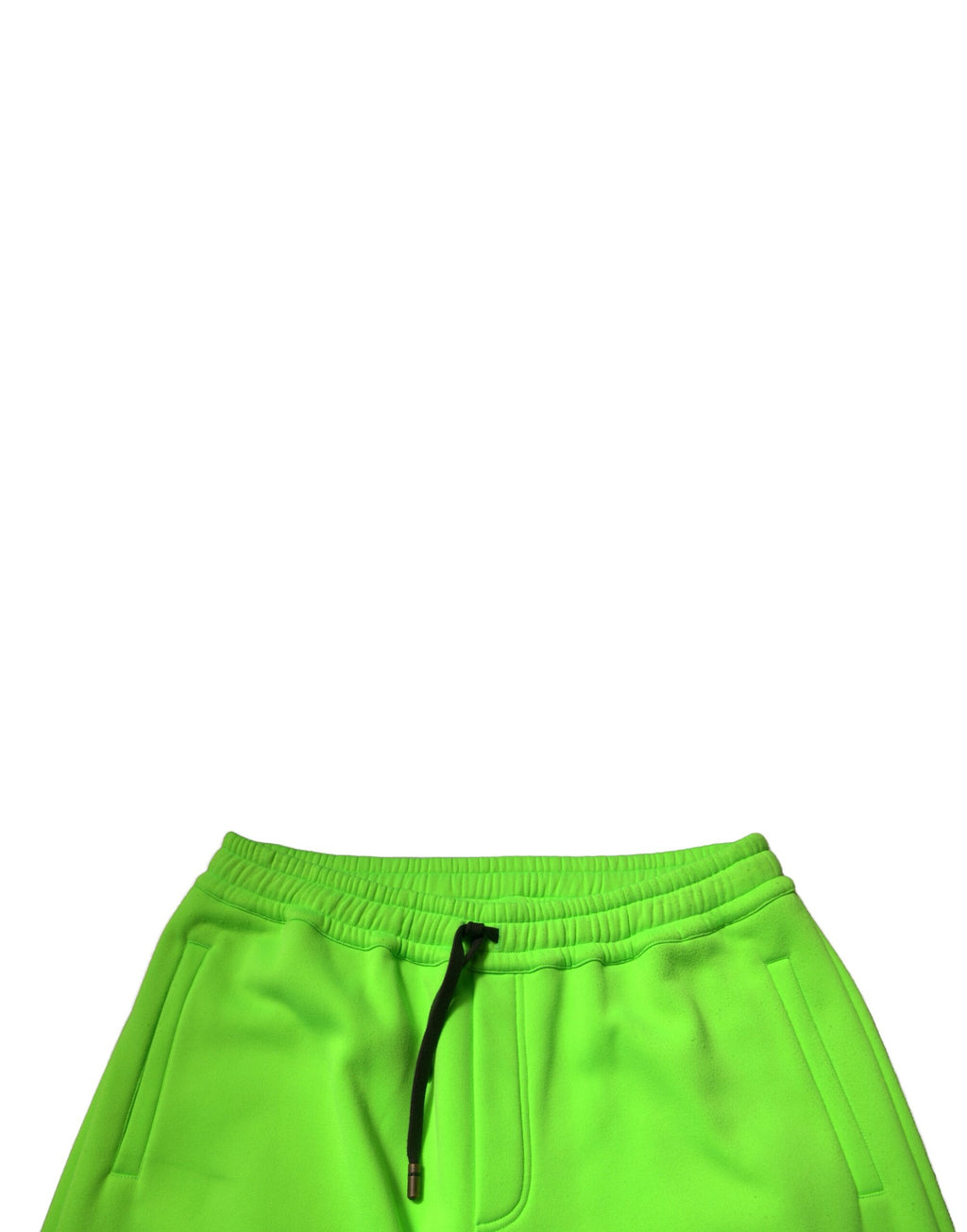 Shorts cargo bermuda Dolce & Gabbana en patchwork vert, style décontracté avec poches latérales et ceinture ajustable.