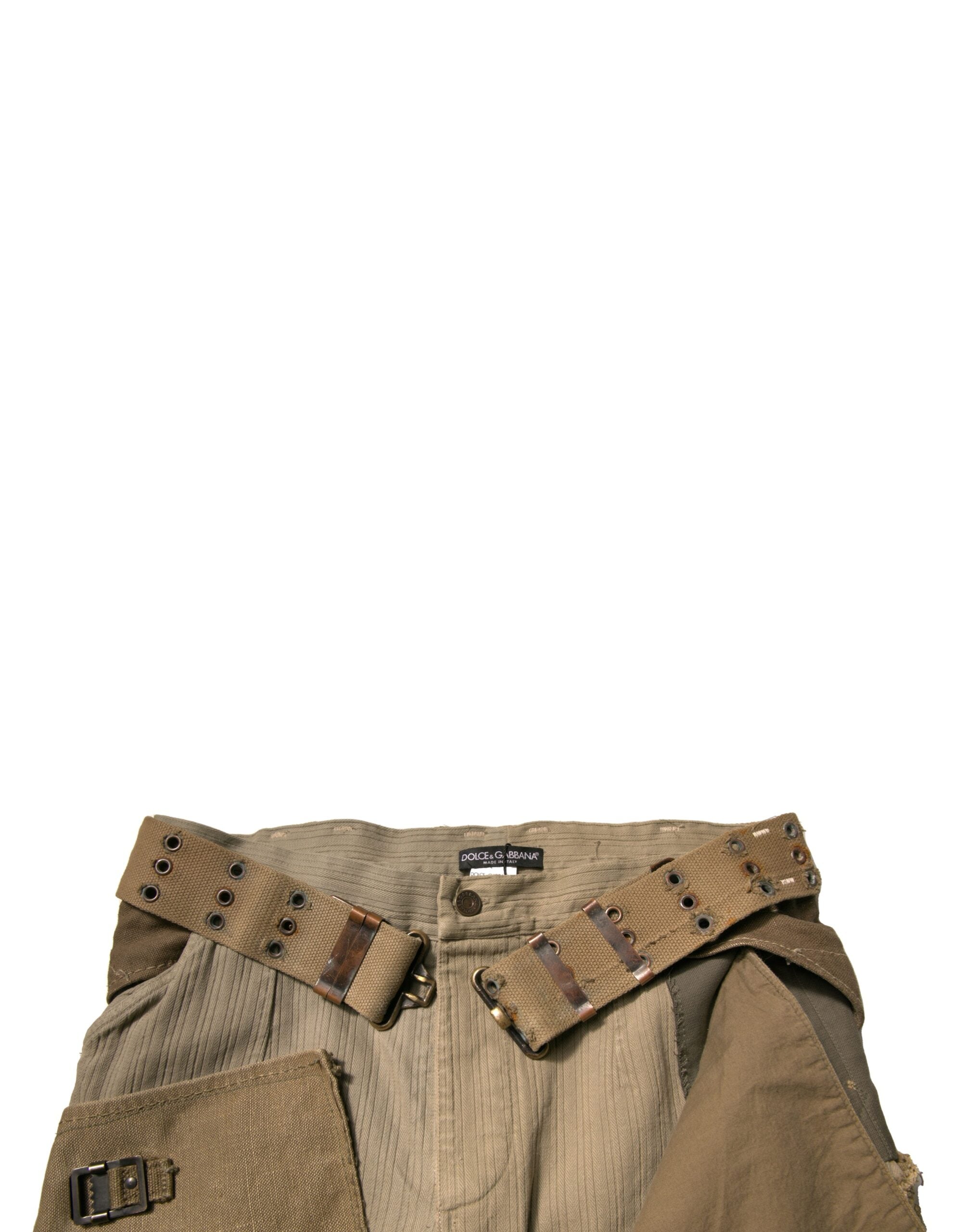 Pantalon cargo reconstructeur multicolore Dolce & Gabbana Flight, style décontracté avec poches multiples et détails colorés.