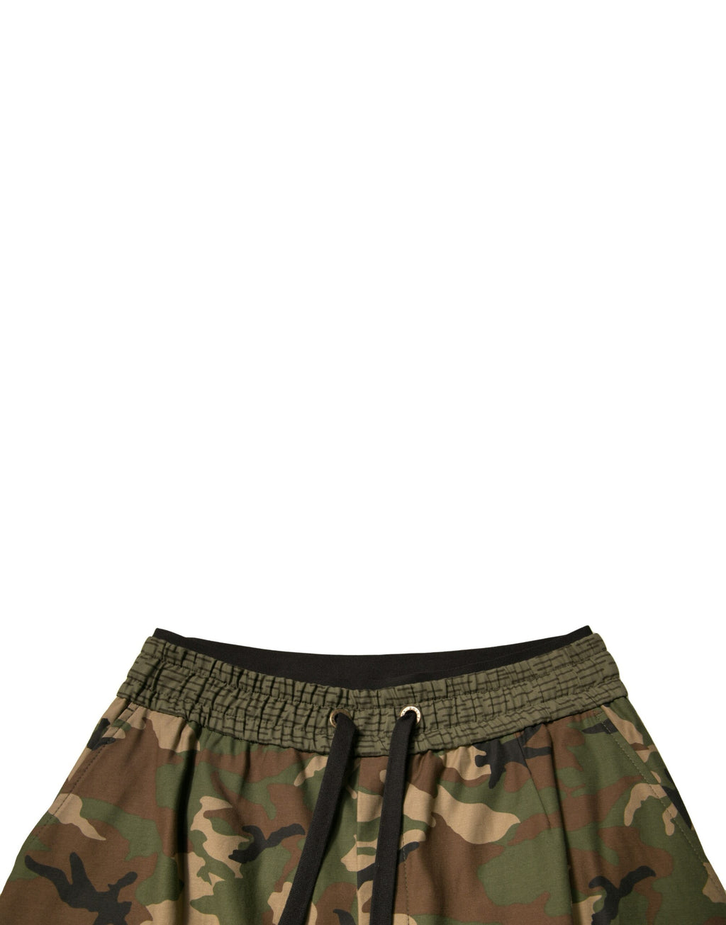 Pantalon cargo Dolce & Gabbana multicolore à motif camouflage, style décontracté avec poches latérales et taille ajustable.