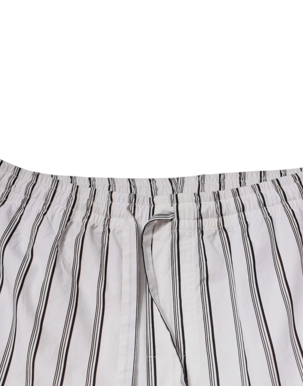 Pantalon skinny en coton blanc à rayures Dolce & Gabbana, style élégant et ajusté pour femme.