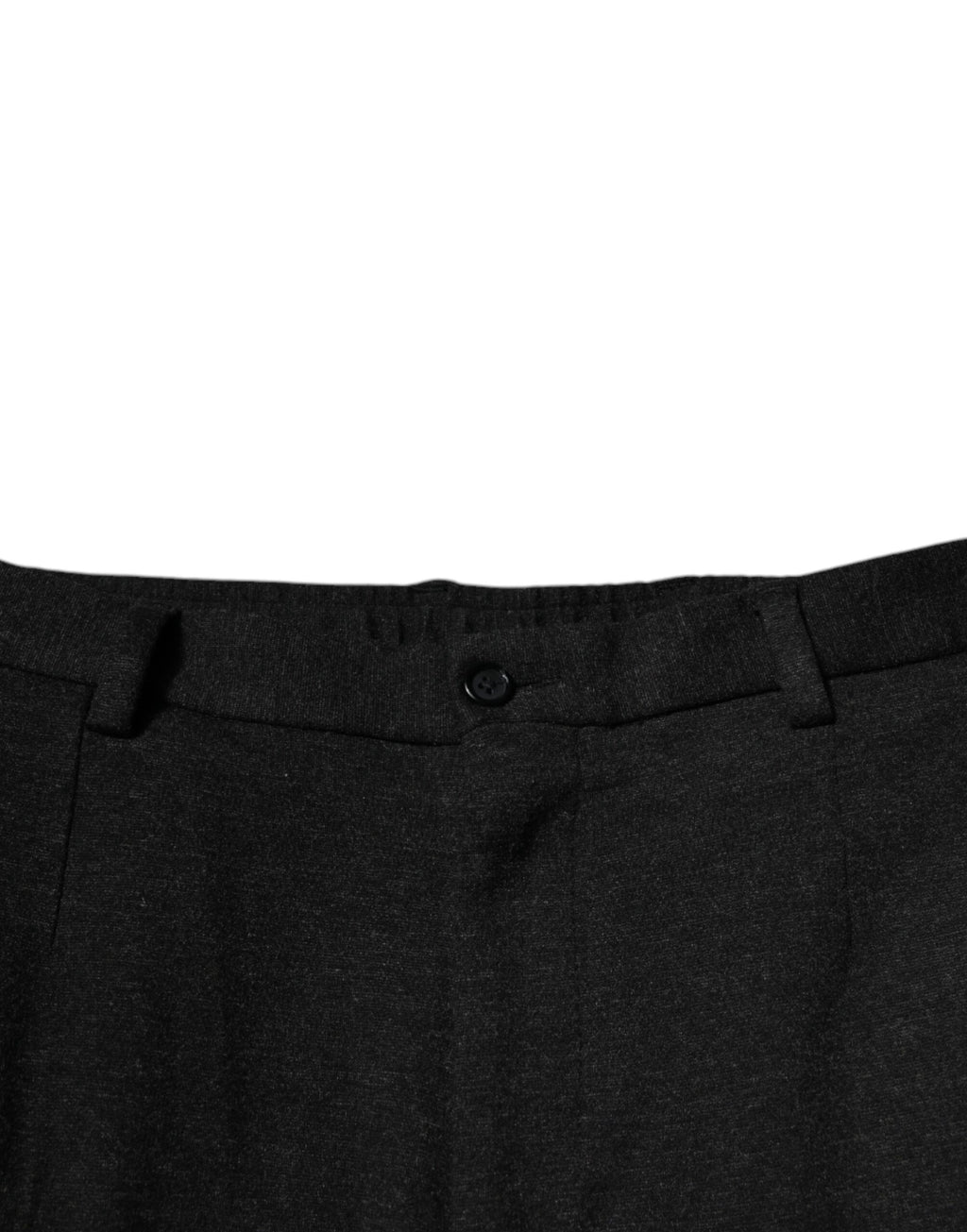 Pantalon cargo noir pour homme de Dolce & Gabbana en viscose, pantalon casual avec poches et coupe décontractée.
